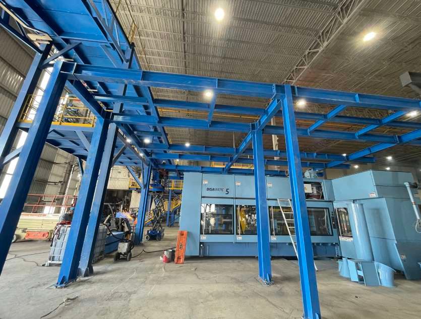 Plataforma metálica elevada fabricada por SSIMA Industrial