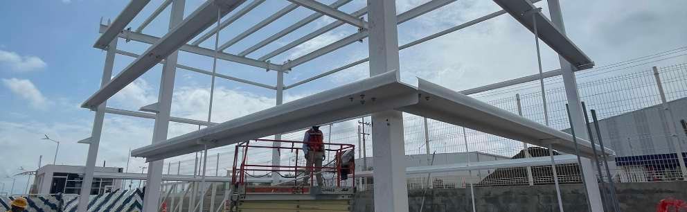 Estructura de nuevo almacén, Hirotec Silao
